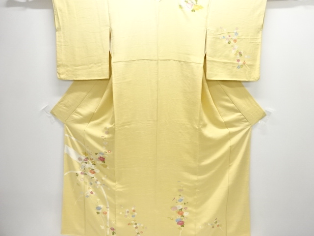 JAPANESE KIMONO / HOMONGI / KIKU & MAPLE MOMIJI 